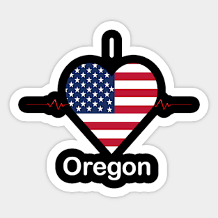 I love Oregon Sticker